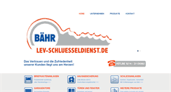 Desktop Screenshot of lev-schluesseldienst.de